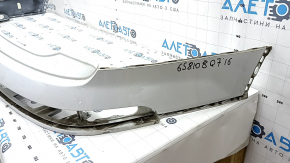 Rear bumper bare upper part Audi Q7 16- white, scratch