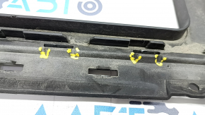 Rear bumper lip Audi Q7 16-19 for towbar, silver, scratches, cracks in fasteners