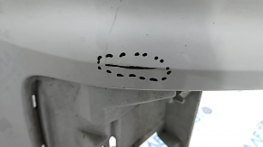 Bare front bumper Audi Q7 16-19 for 4 parking sensors, white, without washer, scratches, broken mount