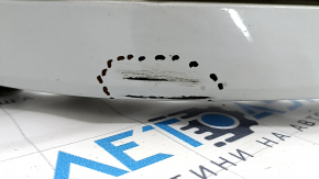 Bare front bumper Audi Q7 16-19 for 4 parking sensors, white, without washer, scratches, broken mount