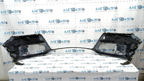 Bare front bumper Audi Q7 16-19 for 4 parking sensors, white, without washer, scratches, broken mount