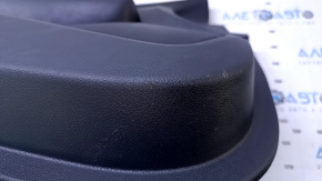 Door trim card front left Nissan Sentra 20 - black leather with black leather insert, black leather armrest, dent, scratches, abrasions, needs cleaning