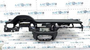 Torpedo front panel with AIRBAG Audi Q7 16-19 without projection, black leather
