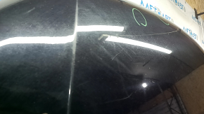 Bare hood Audi Q5 8R 13-17 rest, blue LX5R, aluminum, black LY9B, chips, scratches