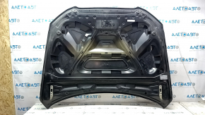 Bare hood Audi Q5 8R 13-17 rest, blue LX5R, aluminum, black LY9B, chips, scratches