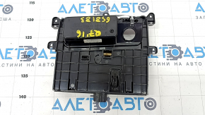 Box pocket central console Audi Q7 16- black gloss, for polishing, non-returnable cover