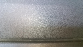 Door trim card front left Lexus ES300h ES350 13-18 leather black with black insert leather, armrest black leather, molding under wood gloss, under seat memory, scuffs, abrasions, scratches, bumps