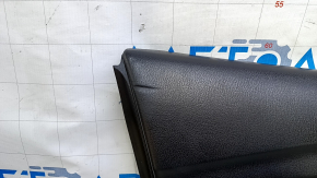 Door trim card front left Mazda 6 13-15 Sport black beige insert, armrest black leather, broken fastening, dents, bumps, scratches, abrasions
