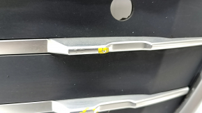 Radiator grill assembly Audi Q7 16-19 gray, for parking sensors, bumps, scratches, non-factory holes