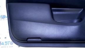 Door trim card front left Nissan Pathfinder 13-20 black with black insert cloth, armrest black cloth, molding black gloss, scratches, dents, scuffs, abrasions