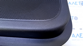 Door trim card front left Jeep Cherokee KL 14-18 black with black insert leather, armrest gray leather, molding under the tree, dents, pokes, scuffs, scratches