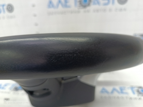 Bare steering wheel Audi Q7 16-19 leather black, heated, scratches, needs cleaning