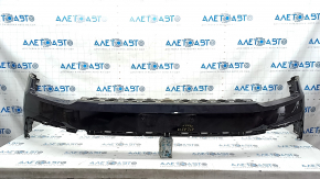 Front bumper bare upper part VW Atlas 18-20 prerest, black, broken fastening, non-factory holes