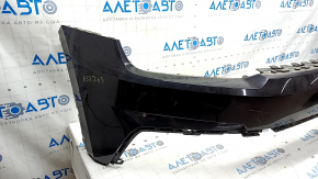 Front bumper bare upper part VW Atlas 18-20 prerest, black, broken fastening, non-factory holes
