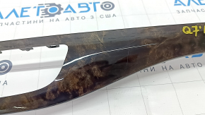 Front panel inserts lower Audi Q7 16 - dark wood, type 2