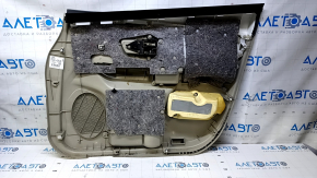 Door trim card front left Toyota Prius V 12-17 beige with beige insert cloth, armrest beige cloth, no backlight, scratches, abrasions, dents, for dry cleaning