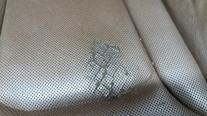 Driver's seat Audi Q7 16- without airbag, brown leather, heating, ventilation, electric, cracked leather, needs cleaning