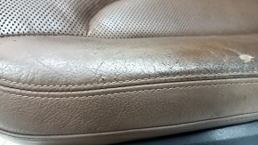 Driver's seat Audi Q7 16- without airbag, brown leather, heating, ventilation, electric, cracked leather, needs cleaning