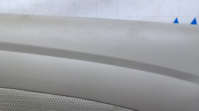 Door trim card front left Nissan Versa 12-19 usa gray, with gray insert, armrest gray plastic, carbon fiber trim, scratches, abrasions, for dry cleaning