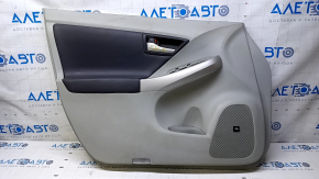 Door trim card front left Toyota Prius 30 10-15 leather dark gray JBL, armrest leather dark gray, molding handle gray, scratches, abrasions, broken fastening, scuffs, for dry cleaning