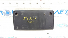 License plate area front VW Atlas 18-20 R-Line, non-factory holes