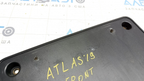 License plate area front VW Atlas 18-20 R-Line, non-factory holes
