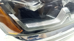 Headlight front right VW Atlas 18-20 prerest assembled with chrome and block, sand