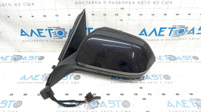 Side mirror left VW Atlas 18- 6+2 pins, BSM, turn signal, black