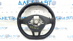 Naked steering wheel VW Atlas 18 - leather, black, scratches, needs cleaning