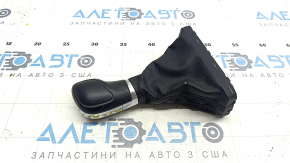 Gear knob VW Atlas 18 - black leather, worn leather, scratches