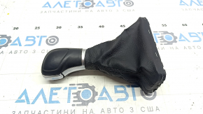 Gear knob VW Atlas 18 - black leather, worn leather, scratches