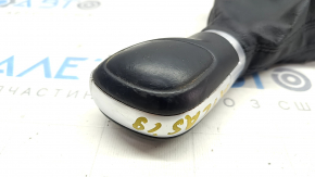 Gear knob VW Atlas 18 - black leather, worn leather, scratches