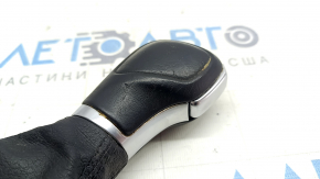 Gear knob VW Atlas 18 - black leather, worn leather, scratches