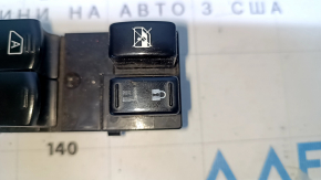 Front left window lift control Nissan Versa Note 13-19 black, 1 AUTO, worn