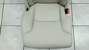 Right rear seat Volvo XC90 16-22 gray leather for 3 rows, dry clean, worn, scratches, broken lower trim
