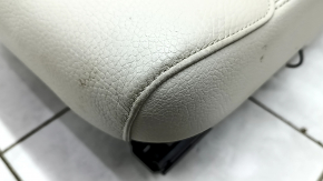 Right rear seat Volvo XC90 16-22 gray leather for 3 rows, dry clean, worn, scratches, broken lower trim