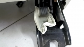 Right rear seat Volvo XC90 16-22 gray leather for 3 rows, dry clean, worn, scratches, broken lower trim