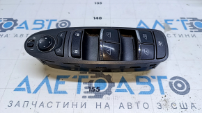 Front left window lift control Infiniti JX35 QX60 13- graphite with chrome, 4 auto