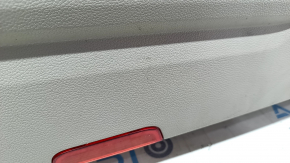 Door trim card front left VW Atlas 18- gray, armrest gray leather, insert under dark wood, gray molding, with tweeter, for cleaning, scratches