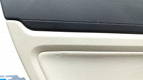 Door trim card rear left VW Atlas 18 - gray, with curtain and tweeter, armrest gray leather, leather insert, needs cleaning, scratches, tear