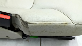Rear seat left Volvo XC90 16-22 gray leather for 3 rows, dry cleaning, broken lower pads and tilt handle