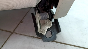 Rear seat left Volvo XC90 16-22 gray leather for 3 rows, dry cleaning, broken lower pads and tilt handle
