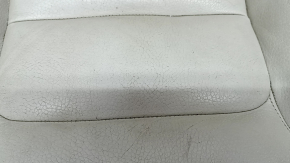 Driver's seat Volvo XC90 16-17 without airbag, electric, grey leather, cracks in leather, worn, needs cleaning