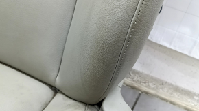 Driver's seat Volvo XC90 16-17 without airbag, electric, grey leather, cracks in leather, worn, needs cleaning