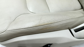Driver's seat Volvo XC90 16-17 without airbag, electric, grey leather, cracks in leather, worn, needs cleaning