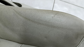 Driver's seat Volvo XC90 16-17 without airbag, electric, grey leather, cracks in leather, worn, needs cleaning