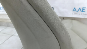 Driver's seat Volvo XC90 16-17 without airbag, electric, grey leather, cracks in leather, worn, needs cleaning