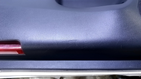 Door trim card front left Infiniti JX35 QX60 13- black with black insert leather, armrest black leather, under seat memory, molding under wood gloss, dents, pokes, abrasions, scratches