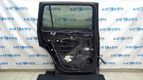 Door assembly rear left VW Atlas 18- black LC9X, keyless, overlay in color