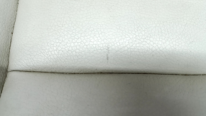 Passenger seat Volvo XC90 16-17 without airbag, electric, grey leather, cracks in leather, worn, scratches, needs cleaning